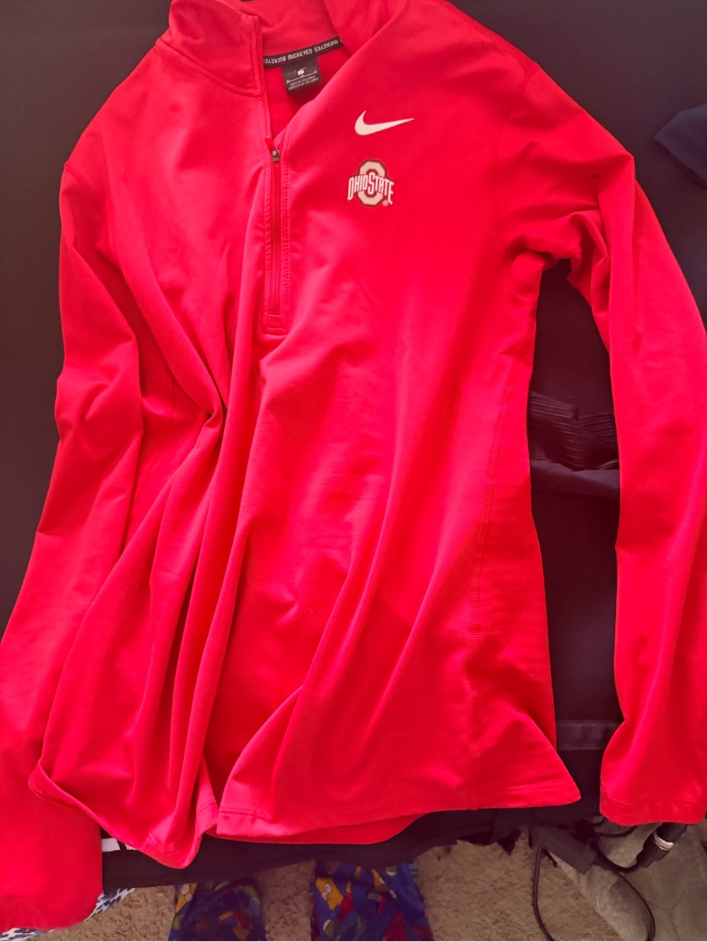 Ohio State Buckeyes Nike Dri-FIT Quarter Zip Pullover XL